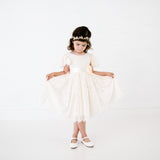 Ivory White Camila Flower Girl Lace Dress