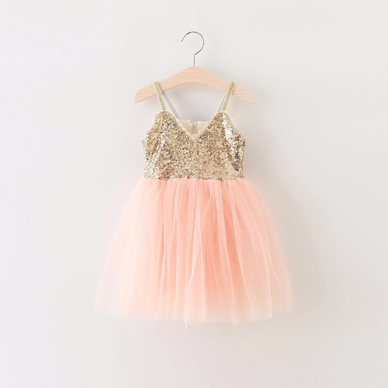 Nicolette's Couture Female Peach Sequin Bodice Tulle Tutu Dress, 3T Nicolette's Couture Female Peach Sequin Bodice Tulle Tutu Dress, 3T