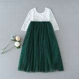 Hunter Green Flower Girl Dress