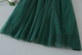 Hunter Green Tulle
