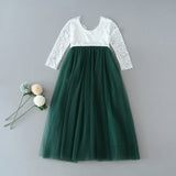 Hunter Green Lace Dress