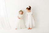 The Tyra Dress. Long Lace Dresses for Baby and Toddler Girls. Baptism Dresses