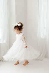 White Flower Girl Dress