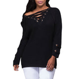 The Lace Up Sweater - Nicolette's Couture