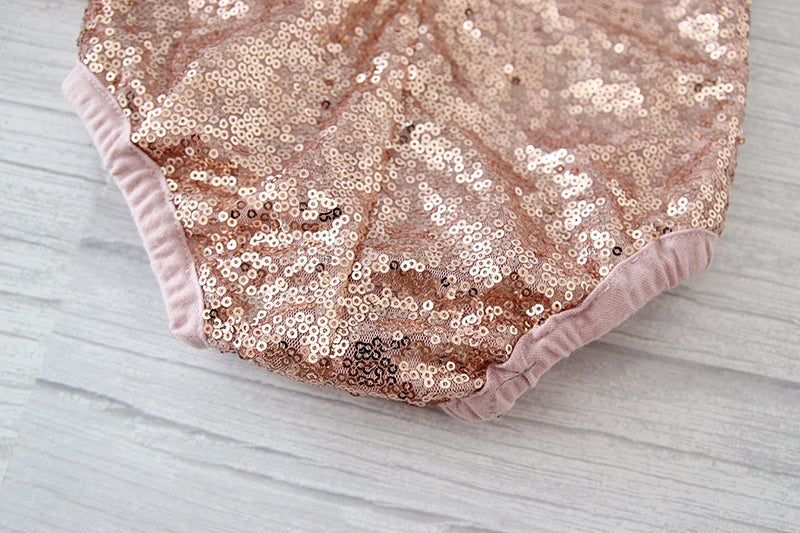 The Elise Leotard - Rose Gold - Nicolette's Couture