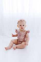 The Elise Leotard - Rose Gold - Nicolette's Couture