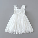 white baby girl lace dress
