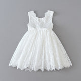 pretty white baby girl lace dress