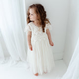 The Sienna Flower Girl Dress - Ivory