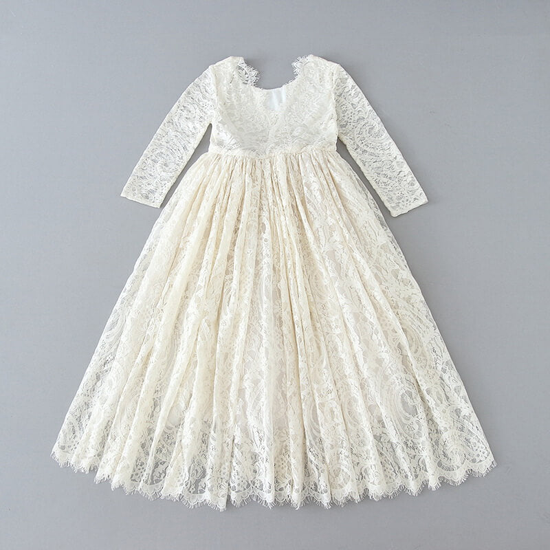 Nicolette's Couture Girls' Paisley Lace Dress, Pink, 8/9 Nicolette's Couture Girls' Paisley Lace Dress, Pink, 8/9