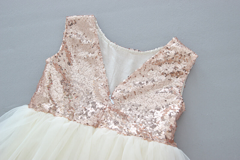 The Dana Rose Gold Flower Girl Dress Nicolette's Couture The Dana Rose Gold Flower Girl Dress Nicolette's Couture