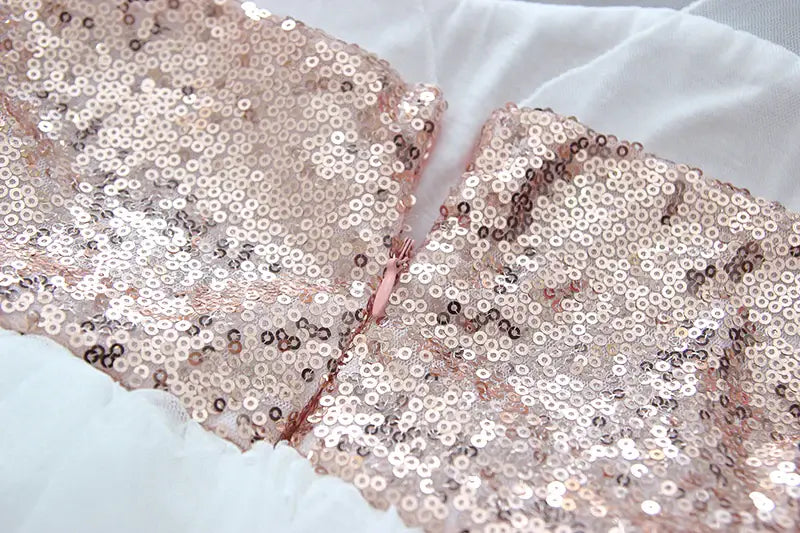 The Jillian Rose Gold Sequin Dress for Female, 6 months The Jillian Rose Gold Sequin Dress for Female, 6 months