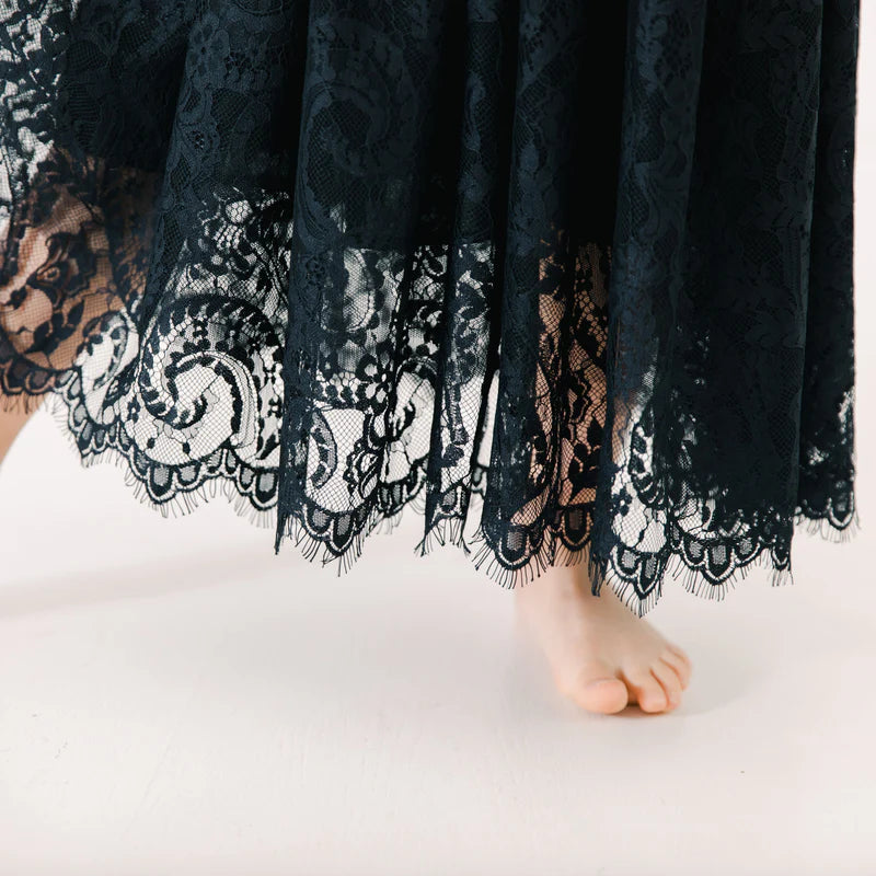 Nicolette's Couture Girls' Black Paisley Lace Dress, 2T Nicolette's Couture Girls' Black Paisley Lace Dress, 2T