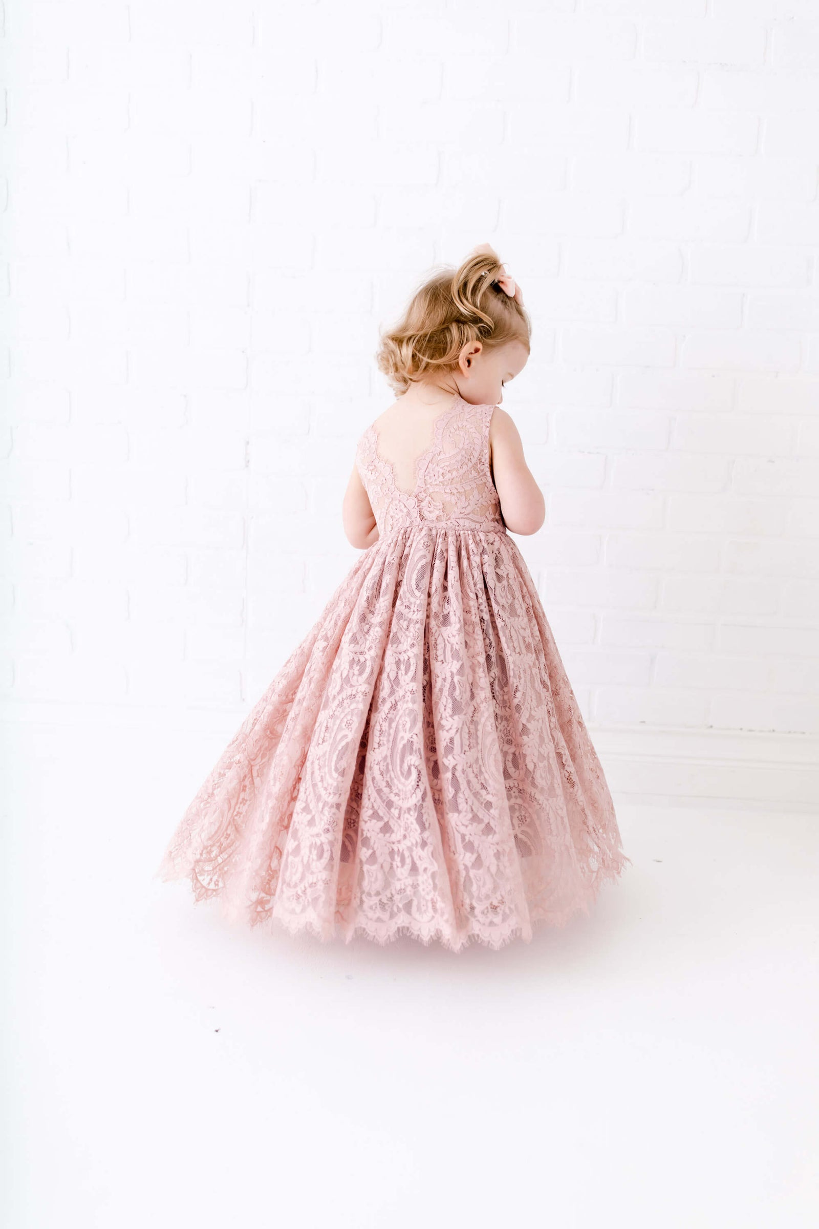 Nicolette's Couture Mauve Lace Dress for Women, 12 Months Nicolette's Couture Mauve Lace Dress for Women, 12 Months