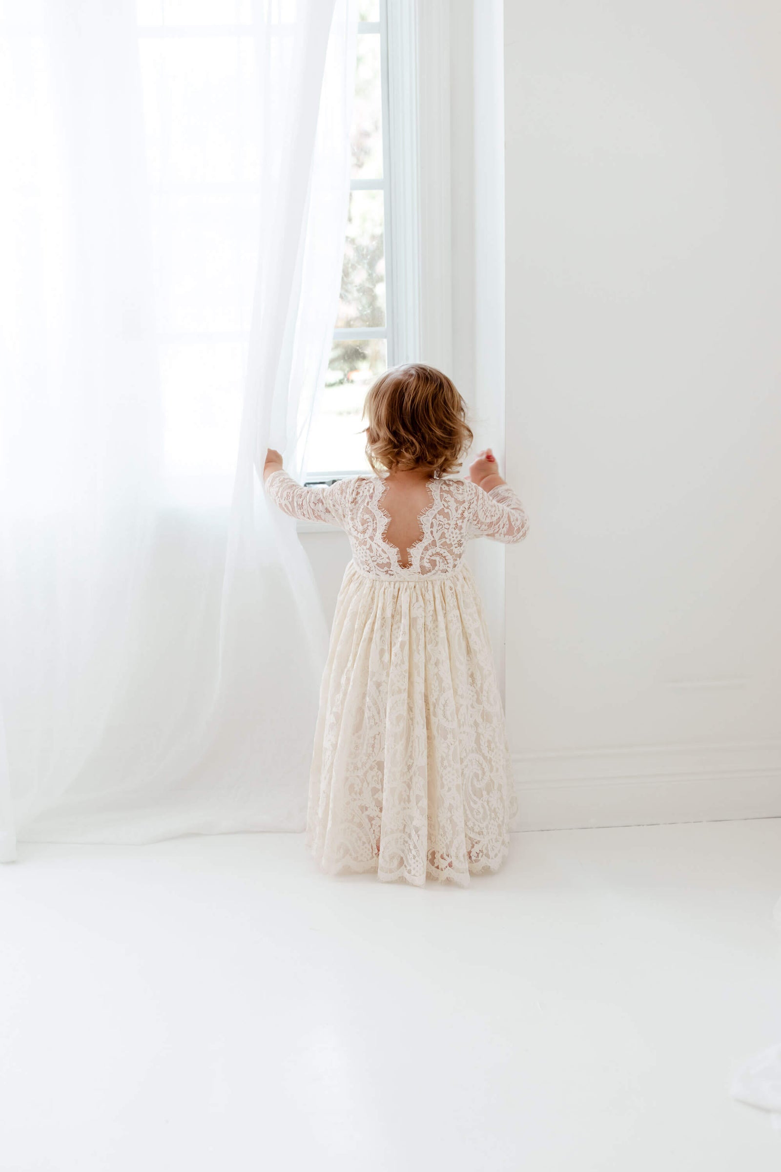 The Paisley Long Sleeve Girl Lace Dress - Nicolette's Couture Paisley Dress The Paisley Long Sleeve Girl Lace Dress - Nicolette's Couture Paisley Dress