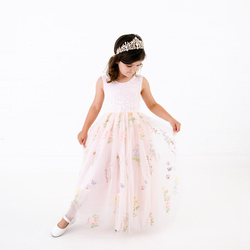 Blossom the elegant flower girl floral dress for your special occasion Nicolette s Couture