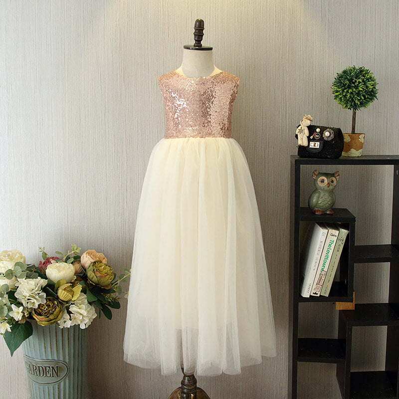 The Dana Rose Gold Flower Girl Dress Nicolette's Couture The Dana Rose Gold Flower Girl Dress Nicolette's Couture