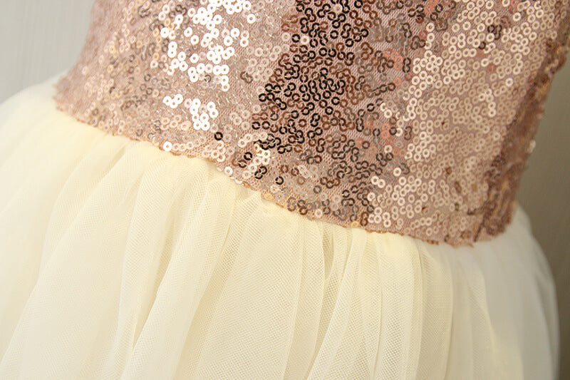The Dana Rose Gold Flower Girl Dress Nicolette's Couture The Dana Rose Gold Flower Girl Dress Nicolette's Couture