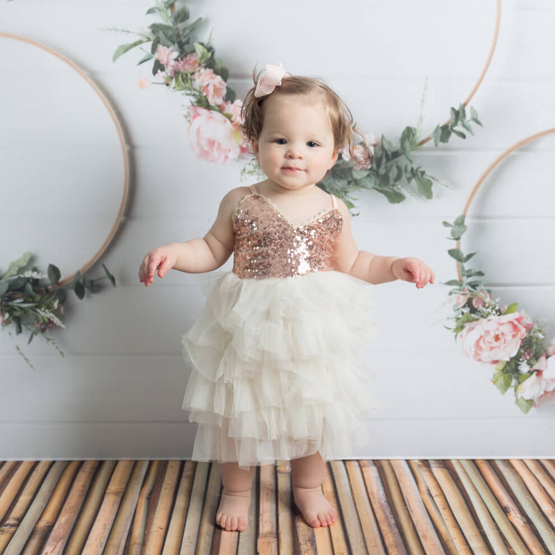 Rose Gold Gigi Flower Girl Dress – Nicolette's Couture