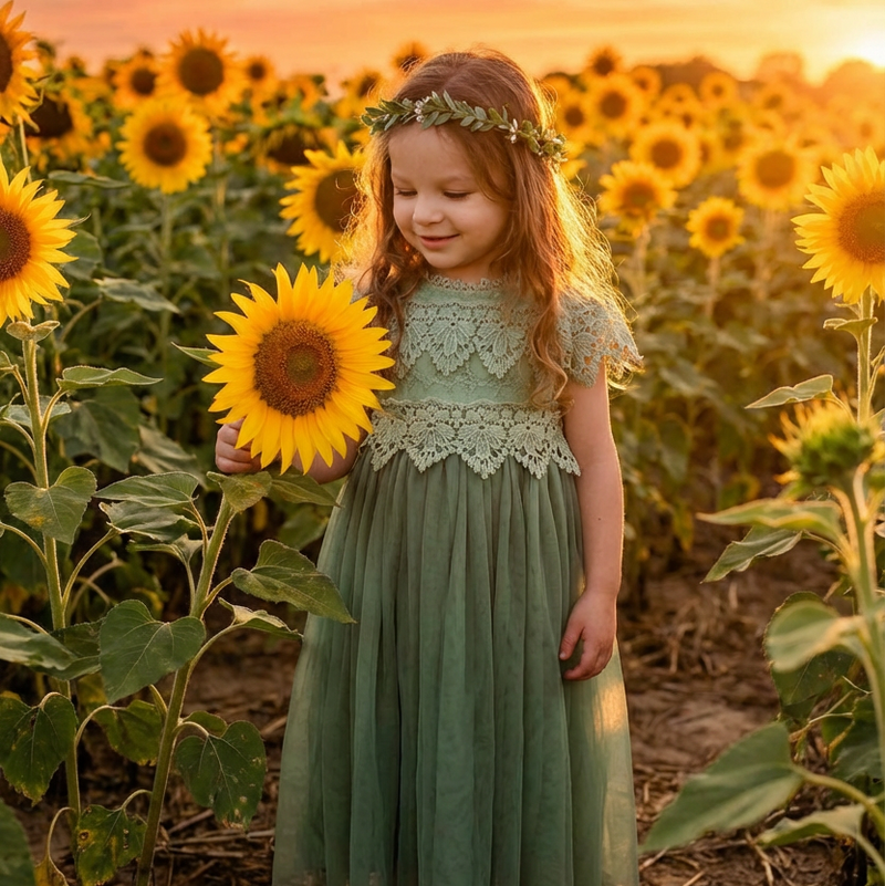 Sienna Aline Sage Green Flower Girl Dress Nicolette Couture Nicolette's Couture Sienna Aline Sage Green Flower Girl Dress Nicolette Couture Nicolette's Couture