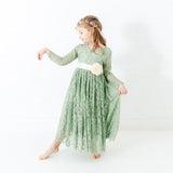 The Paisley Dress - Sage Green