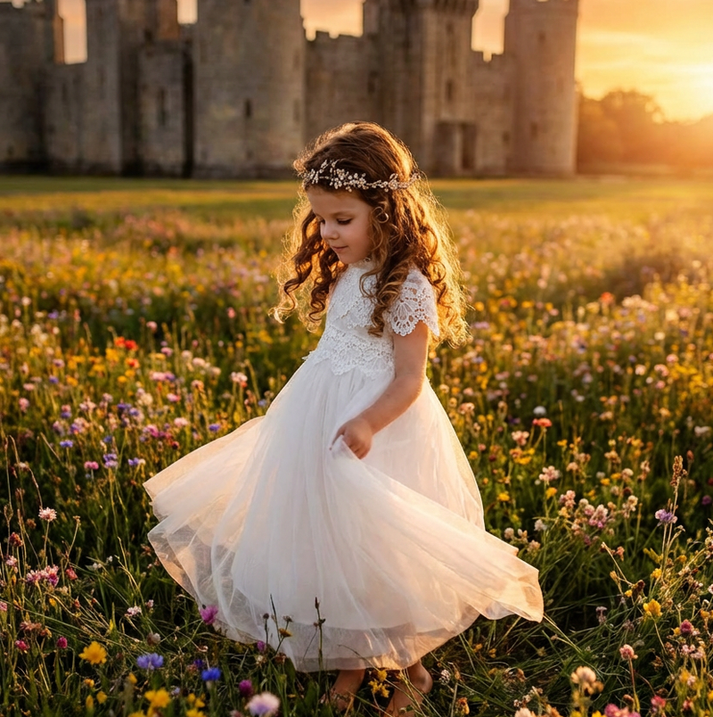 princess polly baby blue dress Girls Velvet Flower Girl Dress Elegant Formal Dress Lantern Long Sleeves Girls Birthday Party Dress, Black / 8 main image 0