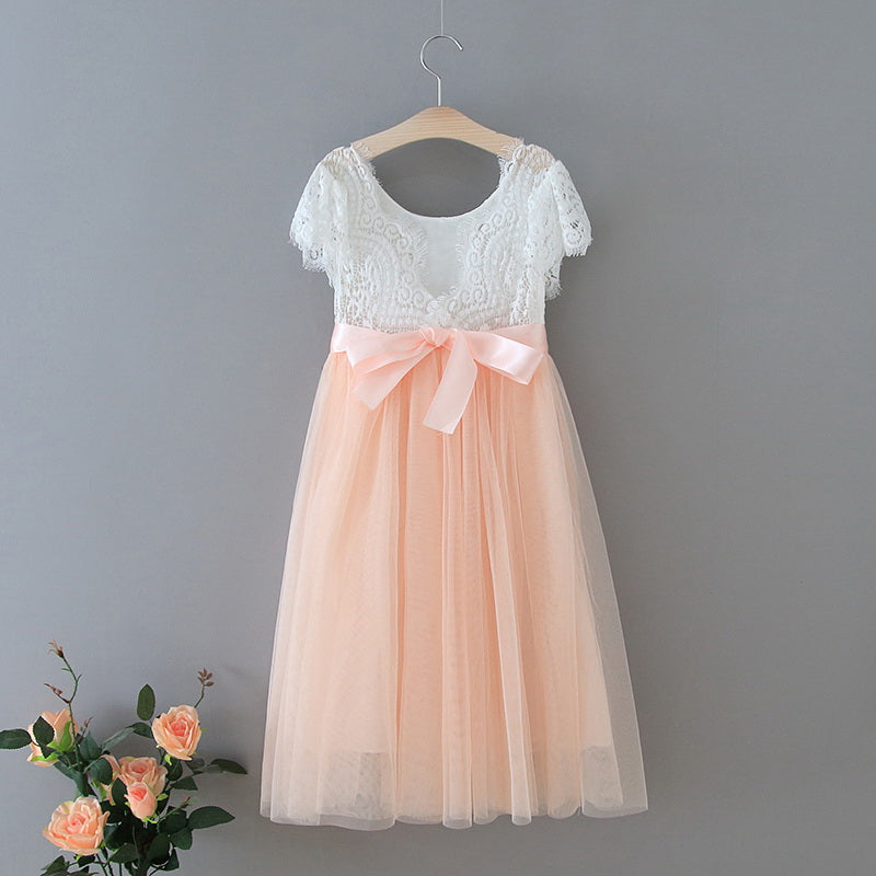 Pink Color Aria Flower Girl Dress You'll Never Forget – Nicolette's Couture
