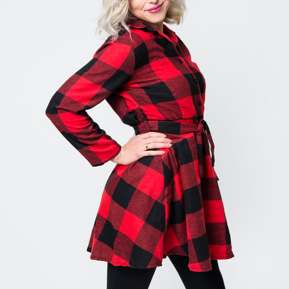 The Buffalo Plaid Dress – Nicolette's Couture