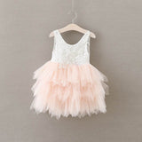 Pink Flower Girl Dress