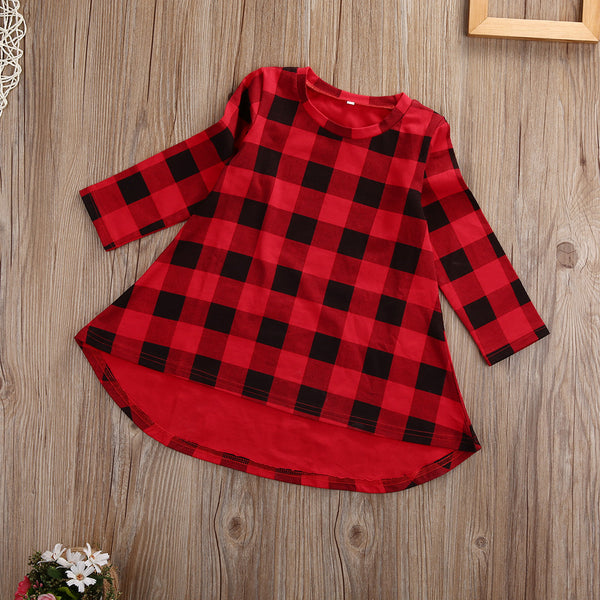 The Buffalo Plaid Kids Casual Dress Available for Sale Nicolette s Couture