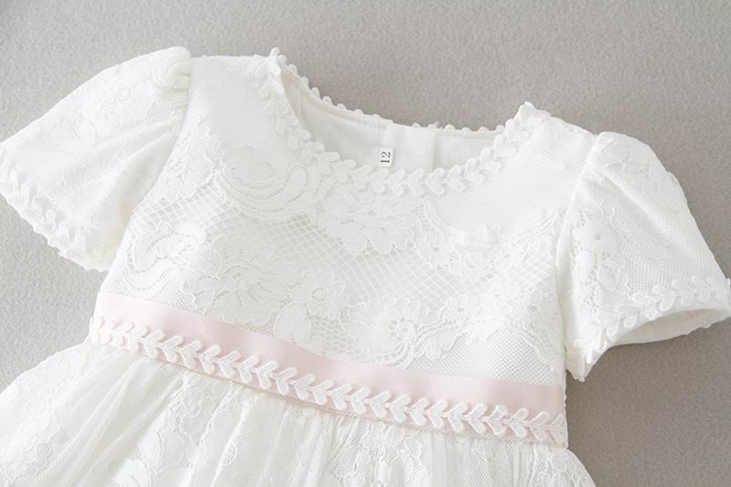 White Lace Christening Gown