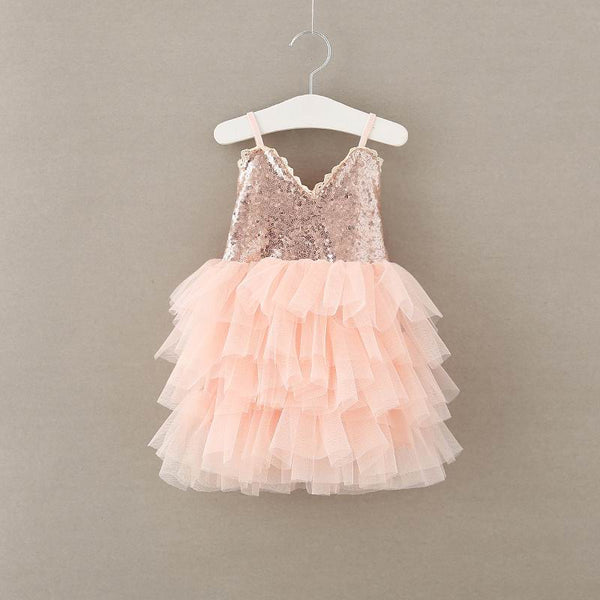 open lace back dress Sleeveless Pink Gigi Flower Girl Dress – Nicolette's Couture