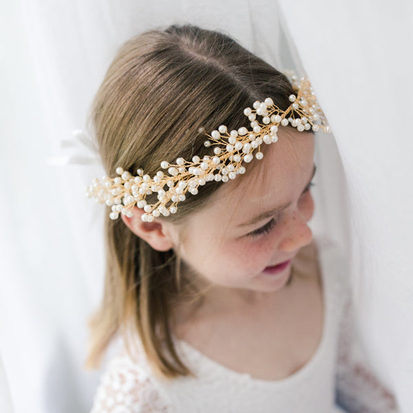 The Goldie Pearl Headpiece - Nicolette's Couture