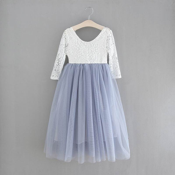 Pewter flower girl dresses best sale