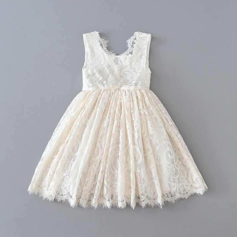 The Lauren Ivory Flower Girl Dress Nicolette's Couture The Lauren Ivory Flower Girl Dress Nicolette's Couture