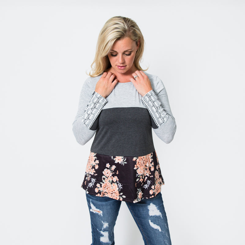 The Tamara Floral Tunic - Nicolette's Couture