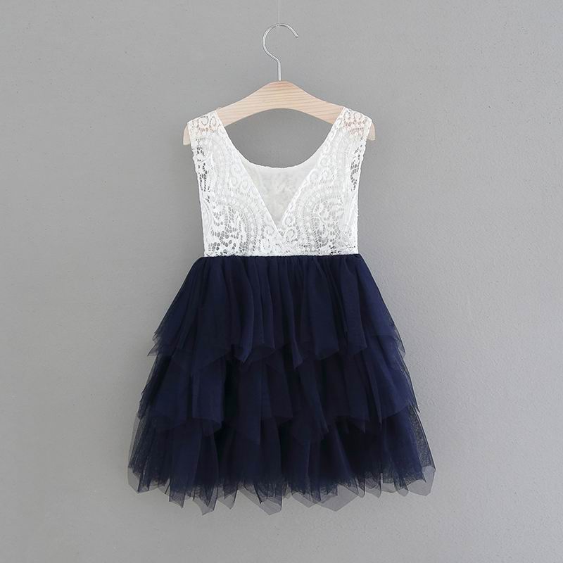 navy blue childrens dresses Pearl Tulle V-Back Ankle Length Flower Girl Wedding Summer Fall Winter Holiday Pageant Birthday Infant Toddler Junior Girl Dress Laura Lace Dress Navy Blue In a dark blue flower girl dress from Sara Dresses Navy Blue Tulle Lace Bowknot