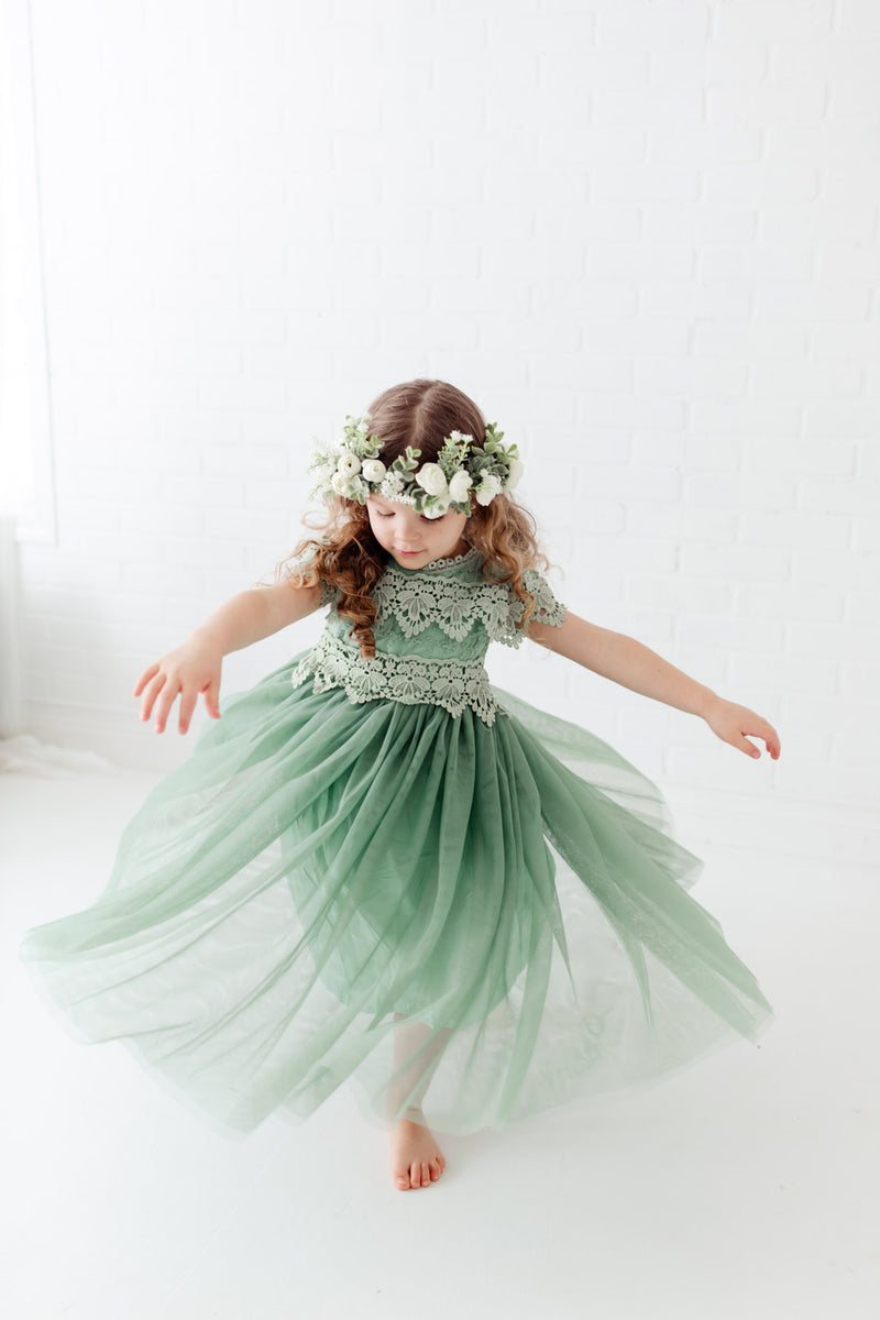 The Sienna Dress - Sage Green