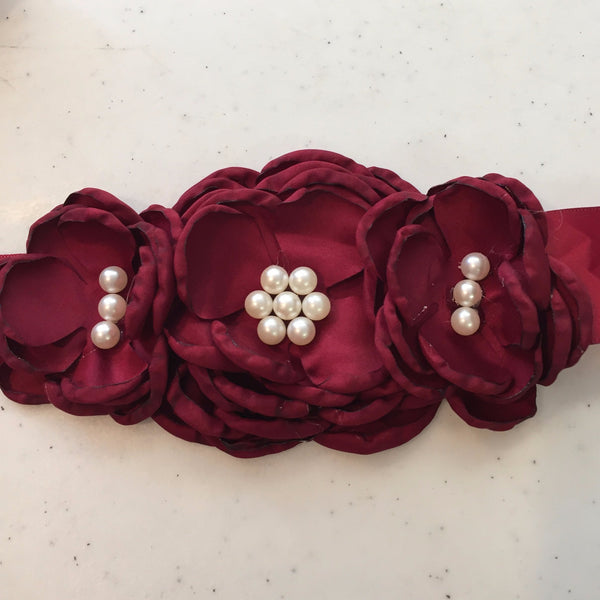 Beautiful Flower Sashes by Nicolette's Couture