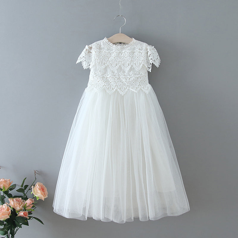 The Sienna Flower Girl Dress - White 